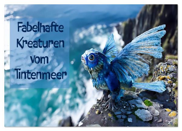 Fabelhafte Kreaturen vom Tintenmeer (Tischkalender 2026 DIN A5 quer), CALVENDO Monatskalender