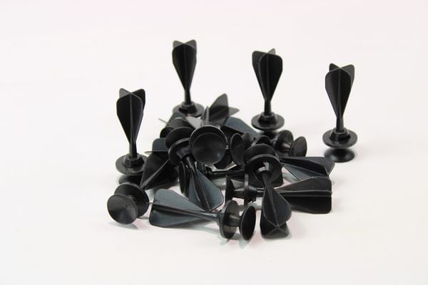 Bestsaller 4209 - Sicherheits-Saugnapf-Darts schwarz, für HOLZ-Armbrüste, 10er Set