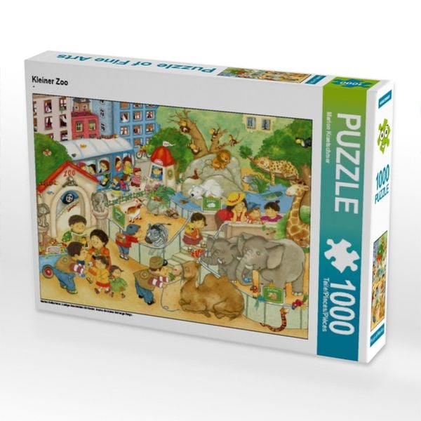 CALVENDO Puzzle Kleiner Zoo 1000 Teile Lege-Größe 64x48cm Foto-Puzzle für glückliche Stunden