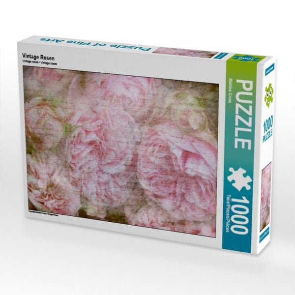 CALVENDO Puzzle Vintage Rosen 1000 Teile Lege-Größe 64x48cm Foto-Puzzle für glückliche Stunden