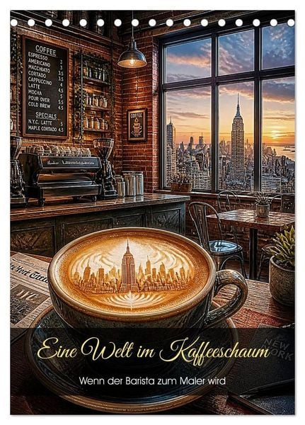Eine Welt im Kaffeeschaum (Tischkalender 2027 DIN A5 hoch), CALVENDO Monatskalender