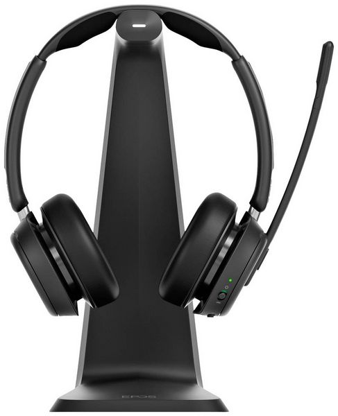 EPOS Impact 1061T ANC On Ear Headset Bluetooth® Stereo Schwarz Noise Cancelling Headset, inkl. Lade- und Dockingstation Computer
