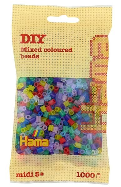 HAMA Perlen Midi - Transparent Mix 1000 Perlen