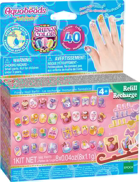 Fingernägel Nachfüllset Gelb-Pink