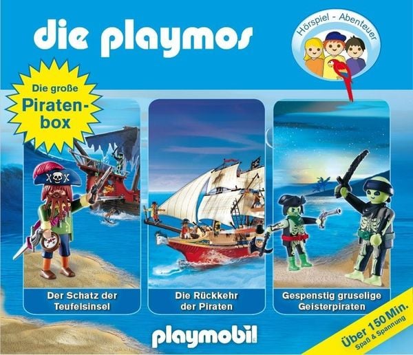 Die Playmos - Die große Piraten-Box,3 Audio-CDs