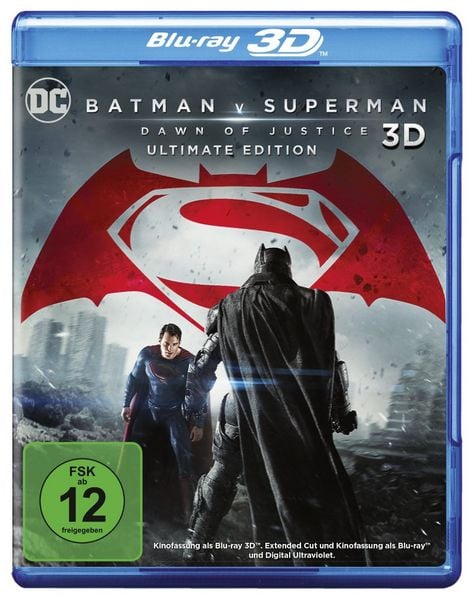Batman v Superman: Dawn of Justice (+ Blu-ray 2D Kinofassung) (+ Blu-ray 2D Ultimate Edition)