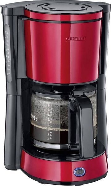 Severin KA 4817 Kaffeemaschine Rot (metallic), Schwarz Fassungsvermögen Tassen=10