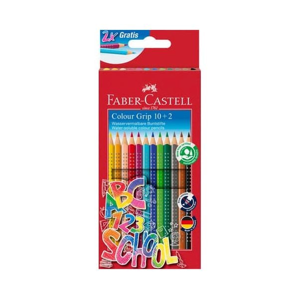 Faber-Castell Buntstifte Colour Grip 10+2