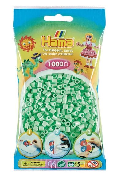 HAMA Perlen, Pastell-Mint, 1000 Perlen