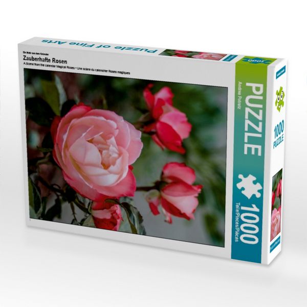 CALVENDO Puzzle Ein Motiv aus dem Kalender Zauberhafte Rosen 1000 Teile Lege-Größe 64x48cm Foto-Puzzle für glückliche Stunden