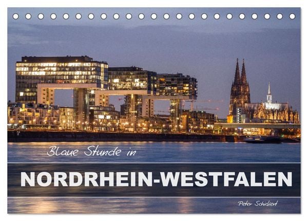 Blaue Stunde in Nordrhein-Westfalen (Tischkalender 2026 DIN A5 quer), CALVENDO Monatskalender