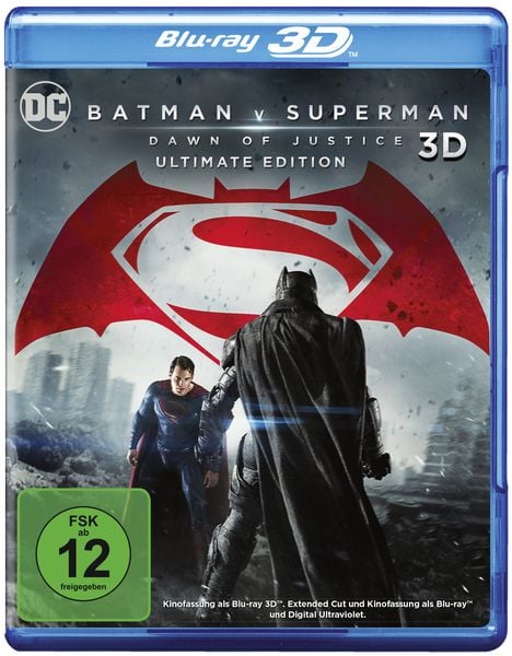 Batman v Superman: Dawn of Justice (+ Blu-ray 2D Kinofassung) (+ Blu-ray 2D Ultimate Edition)