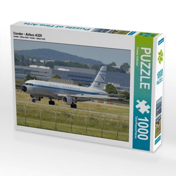 CALVENDO Puzzle Condor - Airbus A320 1000 Teile Puzzle quer 1000 Teile Lege-Größe 64 × 48 cm Foto-Puzzle für glückliche Stunden