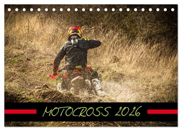 MOTOCROSS 2026 (Tischkalender 2026 DIN A5 quer), CALVENDO Monatskalender