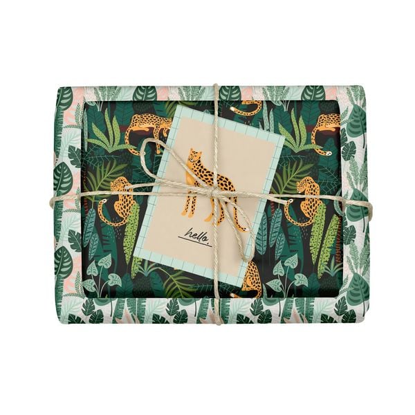 Geschenkpapier-Set: Leopard
