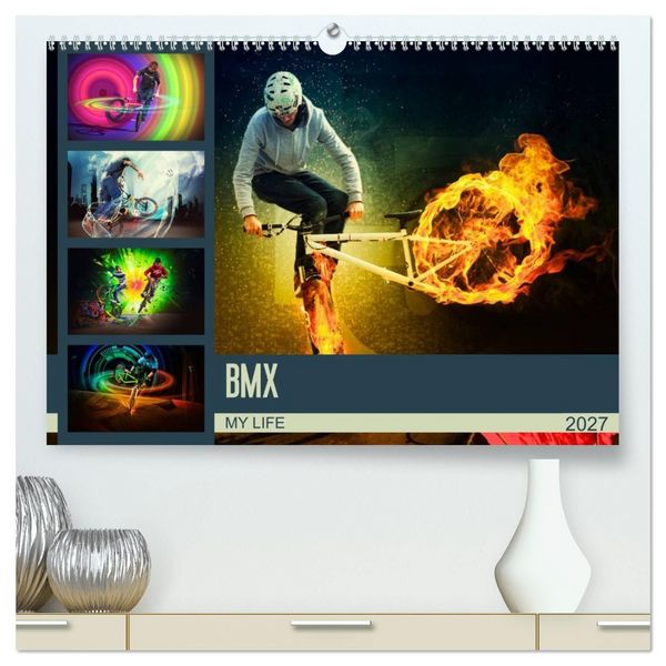 BMX My Life (hochwertiger Premium Wandkalender 2027 DIN A2 quer), Kunstdruck in Hochglanz