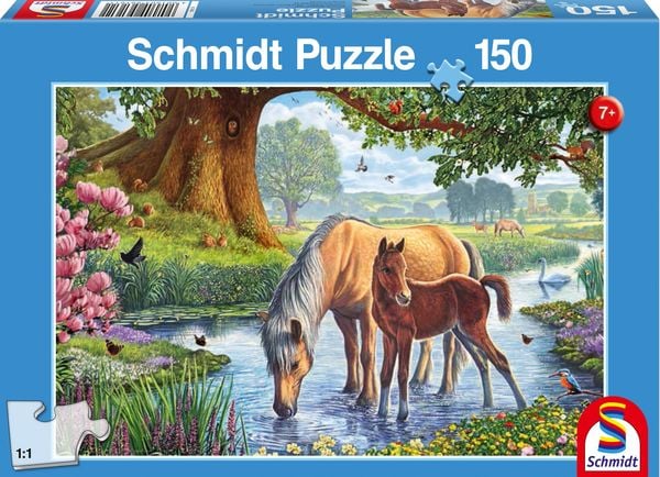 Pferde am Bach (Kinderpuzzle)