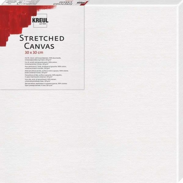 KREUL Stretched Canvas, Keilrahmen 30 x 30 cm