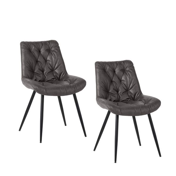HTI-Living Stuhl Loryn 2er Set Antikanthrazit Stuhl Loryn 2er Set Antikanthrazit