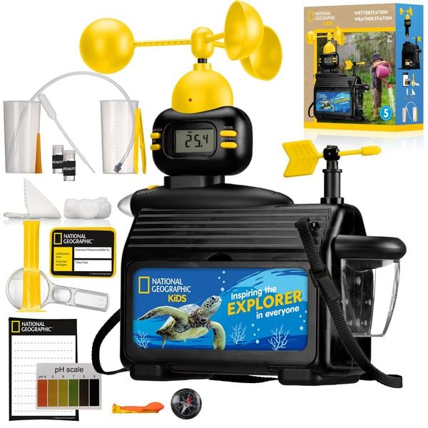 Bresser 14670 - NATIONAL GEOGRAPHIC Kids Kinder-Wetterstation