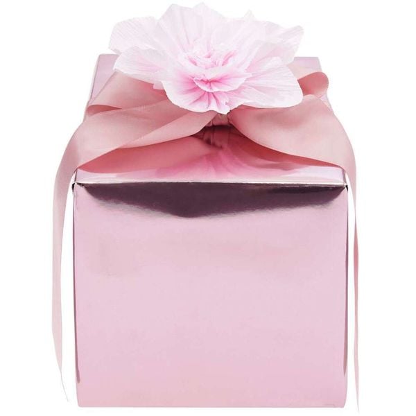 Geschenkpapier Metallic Rosa, Glänzend,