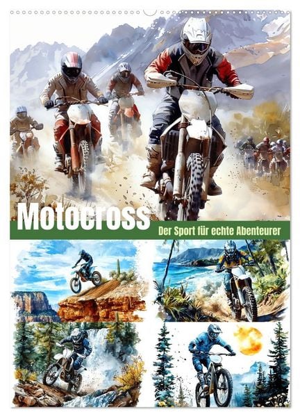 Motocross - Der Sport für echte Abenteurer (Wandkalender 2027 DIN A2 hoch), CALVENDO Monatskalender