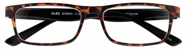 Lesebrille ALEX, havanna, +3.50 dpt