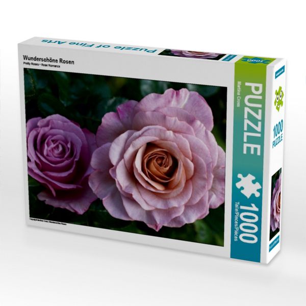 CALVENDO Puzzle Wunderschöne Rosen 1000 Teile Lege-Größe 64x48cm Foto-Puzzle für glückliche Stunden