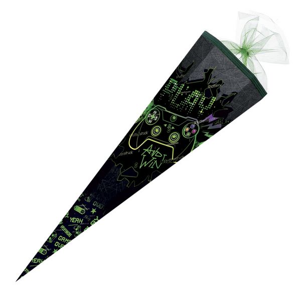 Schultüte Play & Win 85cm 6eckig