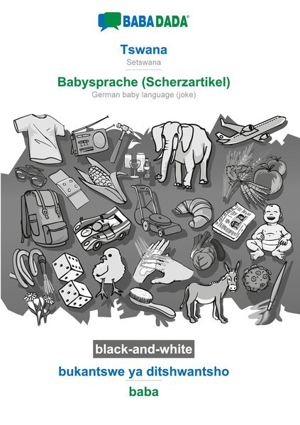 Tswana - Babysprache (Scherzartikel), bukantswe ya ditshwantsho, BW