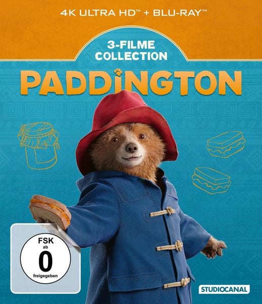 Paddington - 3 Filme Collection (3 4K Ultra HDs + 3 Blu-rays)