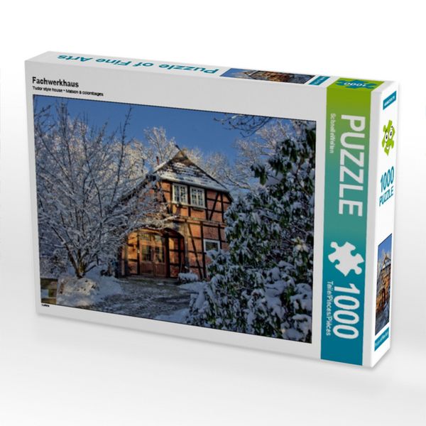 CALVENDO Puzzle Fachwerkhaus 1000 Teile Lege-Größe 64x48cm Foto-Puzzle für glückliche Stunden
