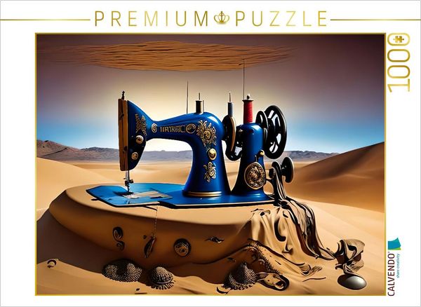 CALVENDO Puzzle Alte Nähmaschine 1000 Teile Lege-Größe 64x48cm Foto-Puzzle für glückliche Stunden