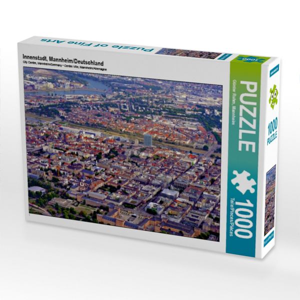 CALVENDO Puzzle Innenstadt, Mannheim/Deutschland 1000 Teile Lege-Größe 64x48cm Foto-Puzzle für glückliche Stunden