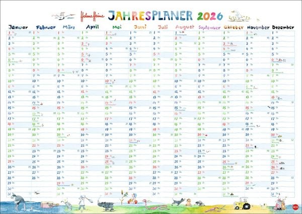 Helme Heine: Tafelkalender A3 2026