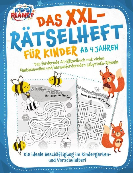 Das XXL-Rätselheft für Kinder ab 4 Jahren: Das fördernde A4-Rätselbuch mit fanta