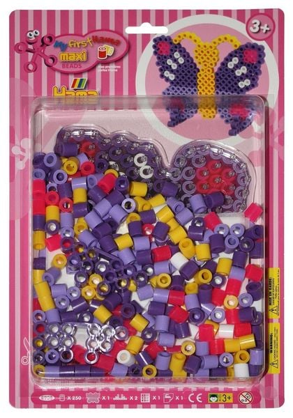 Hama® Bügelperlen Maxi - Blisterset Schmetterling - 1 Stiftplatte Schmetterlin
