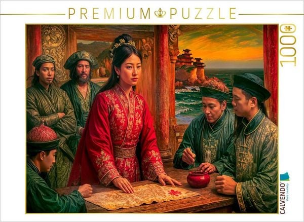 CALVENDO Puzzle Madame Ching - Mächtige Piratenkönigin in historischer Szene Puzzle 1000 Teile Lege-Größe 64x48cm Foto-Puzzle für glückliche Stunden