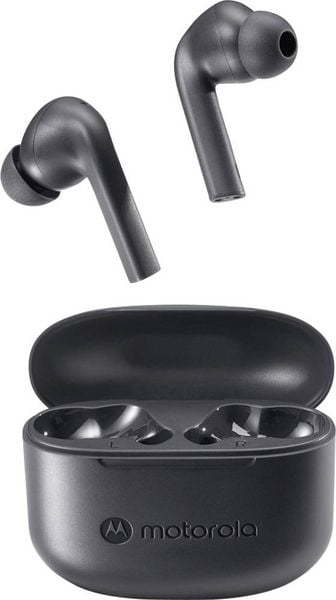 Motorola MOTO BUDS 065 In Ear Headset Bluetooth® Stereo Schwarz Mikrofon-Rauschunterdrückung Headset, Ladecase, Mono, Schweißresistent, Touch-Steu