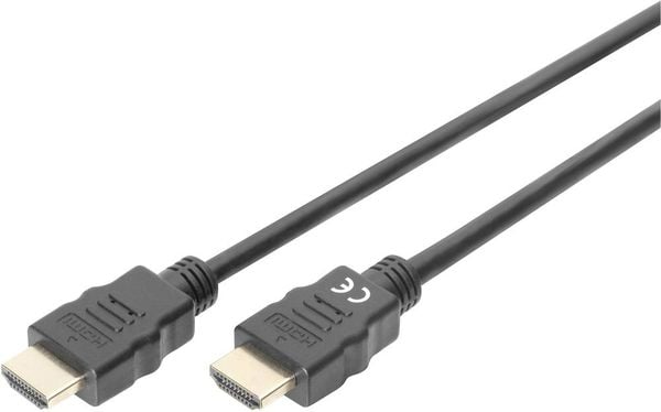 Digitus HDMI Anschlusskabel HDMI-A Stecker, HDMI-A Stecker 2.00 m Schwarz DB-330123-020-S 4K UHD, Audio Return Channel HDMI-Kabel