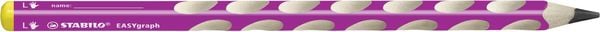 STABILO Ergonomischer Dreikant-Bleistift für Linkshänder - EASYgraph in pink - Einzelstift - Härtegrad HB