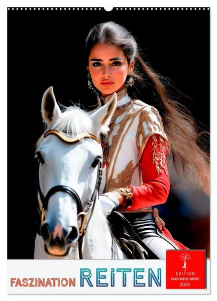 Faszination Reiten (Wandkalender 2026 DIN A2 hoch), CALVENDO Monatskalender