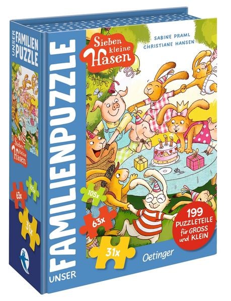 Sieben kleine Hasen. Unser Familien-Puzzle