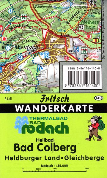 Fritsch Karte - Thermalbad Bad Rodach, Heilbad Bad Colberg