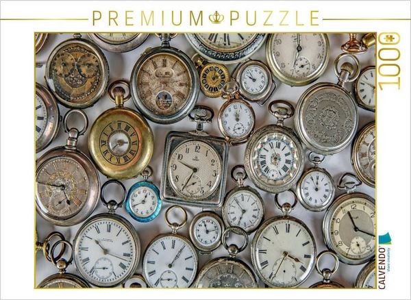 CALVENDO Puzzle Uhrensammlung 1000 Teile Lege-Größe 64x48cm Foto-Puzzle für glückliche Stunden