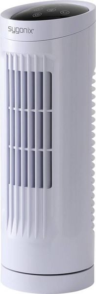 Sygonix Turmventilator 20 W (Ø x H) 111 mm x 328 mm Weiß Timer, Oszillierend, LED-Kontrollleuchte