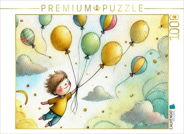 CALVENDO Puzzle Ein Jahr mit deinem inneren Kind - HD-Leinwand & Puzzle 'Leichtigkeit' 1000 Teile Lege-Größe 64x48cm Foto-Puzzle für glückliche Stunden