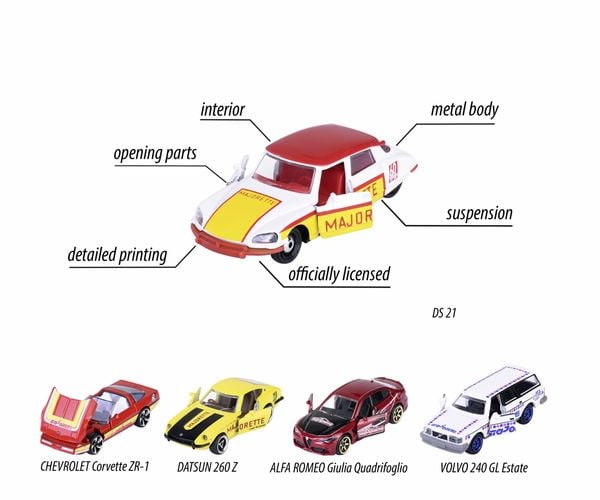 Majorette PKW Modell Anniversary Edition 5er Fertigmodell PKW Modell