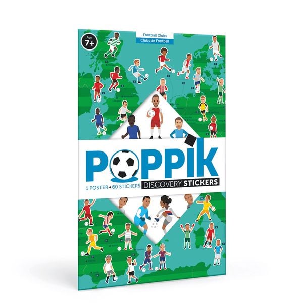 POPPIK Sticker Lernposter Fussball-Clubs