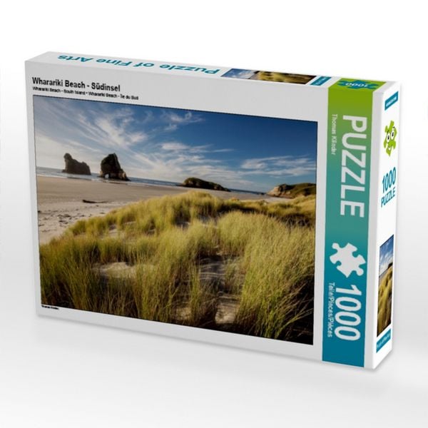 CALVENDO Puzzle Wharariki Beach - Südinsel 1000 Teile Puzzle quer 1000 Teile Lege-Größe 64 × 48 cm Foto-Puzzle für glückliche Stunden